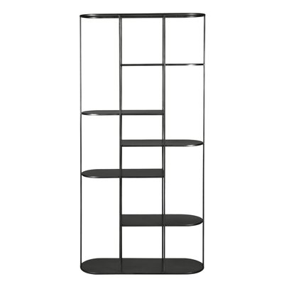 Etagère métal noir design 5 plateaux h180 Grayson ZAGO