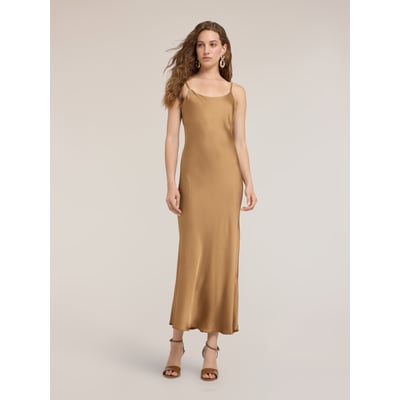 Robe longue à fines bretelles MOTIVI
