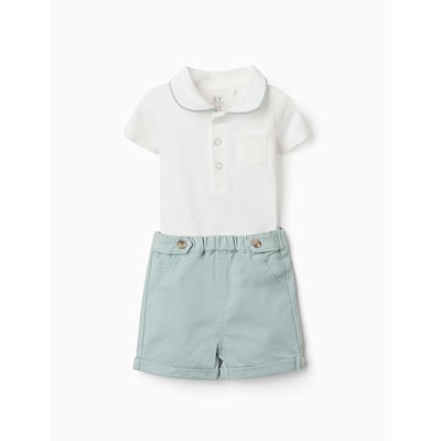Ensemble body et short en coton ZIPPY