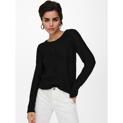 Fine knit black jumper womens sales