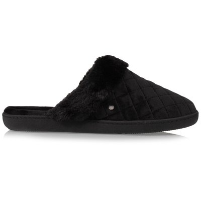 Chaussons Mules en microvelours matelassé ISOTONER