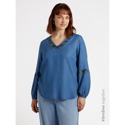 Blouse à col en V FIORELLA RUBINO