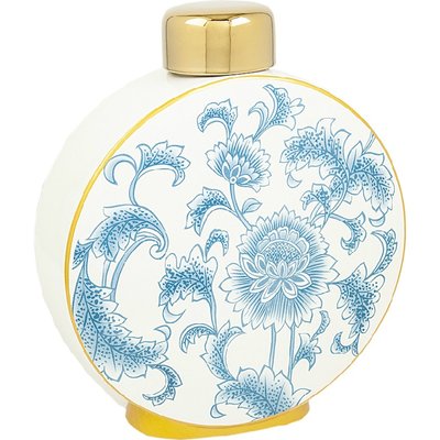 Vase décoratif en porcelaine motif floral  élégant RECOLLECTION