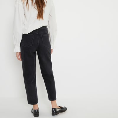 Jeans mom fit em algodão bio, Signature PAULINE LA REDOUTE COLLECTIONS