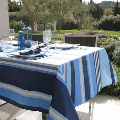 Nappe plastifiée à rayures extérieure SUD ETOFFE