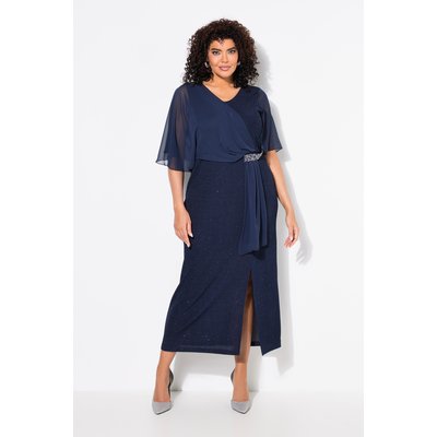 Robe maxi, paillettes, encolure en V ULLA POPKEN