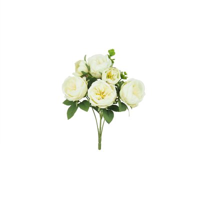 Bouquet artificiel de pivoines 32cm blanc lot de 2 LIGNE DECO