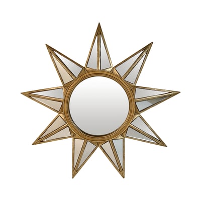 Miroir étoile facettes 34cm EMDE