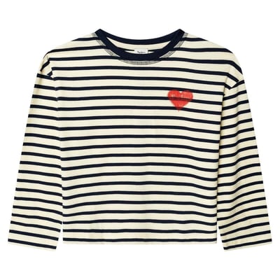T-Shirt À Manches Longues À Rayures PEPE JEANS