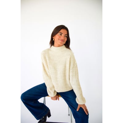Pull col montant maille côtelée RITA MINDTRAVELER