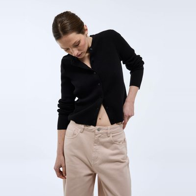 Cardigan à côtes en coton BIO MONOPRIX