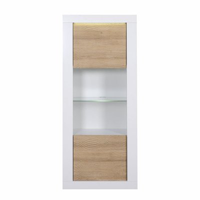 Bibliothèque 1 porte avec Vitrine KARMA - Fabrication Française CALICOSY