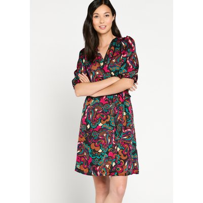 Robe cache-coeur en satin LOLALIZA