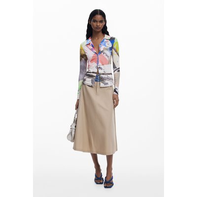 T-shirt boutonnée collage DESIGUAL