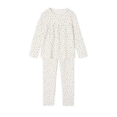 Pyjama en velours imprimé fleurs VERTBAUDET