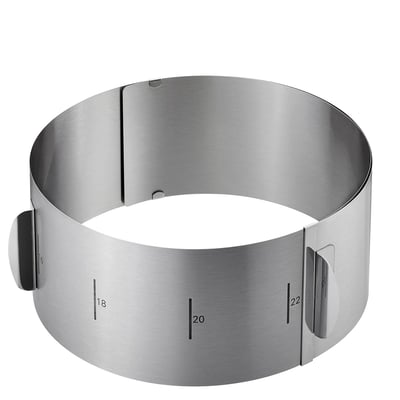 Cercle à gâteau - 10 cm avec poignées extensible TONDO GEFU