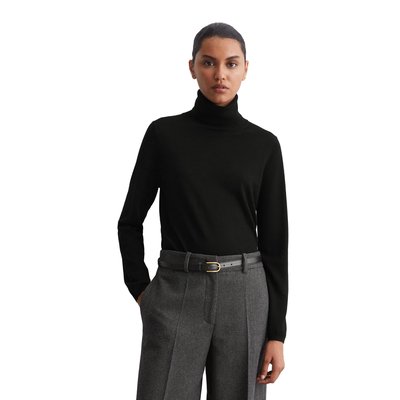 Pull à col roulé en maille fine regular en pure laine mérinos MARC O'POLO