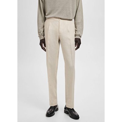 Pantalon costume Salerno 100 % lin slim fit MANGO MAN
