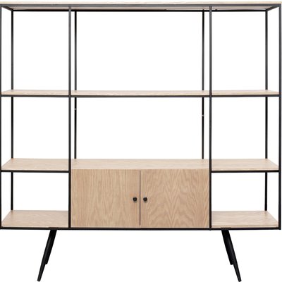 Étagère en chêne et acier, COSY SIXTIES KARE DESIGN
