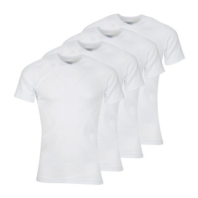 Tee-shirts col V, lot de 4, coton bio ATHENA
