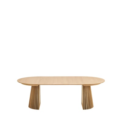 Table à manger extensible 4 à 10 personnes 120-240x120cm en bois- OSAKA HOUSE NORDIC