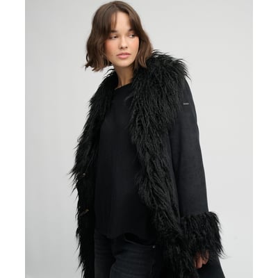 Manteau Afghan Long Coupe Ajustée SUPERDRY