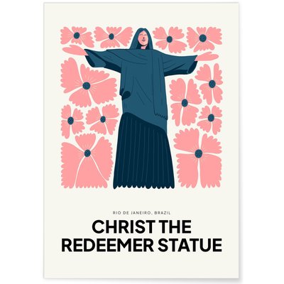 Affiche Rio Statue du Christ Rédempteur L'AFFICHERIE