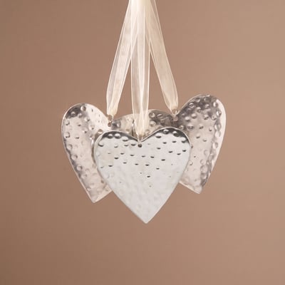 Coeur métal à suspendre de noël décorative D9 NOËL SIA