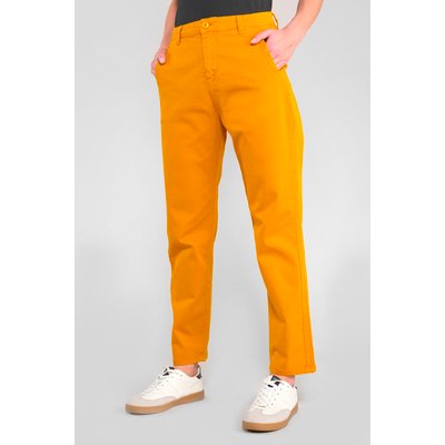 Pantalon chino jaune femme sale