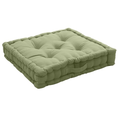 Coussin de sol uni en pur coton HOME MAISON