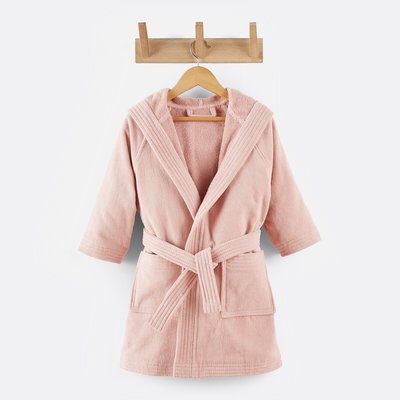 Халат детский с капюшоном из велюра 450 г/м² LA REDOUTE INTERIEURS