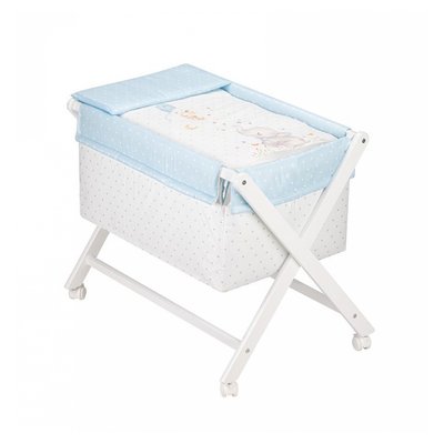 Berceau en Croix- Eléphant- Bleu INTERBABY