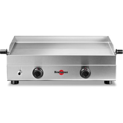 Plancha gaz SAVEUR inox 2 brûleurs à poser, 64x34 cm KRAMPOUZ