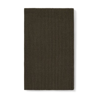 Echarpe maille cotelée - kaki DRAEGER PARIS