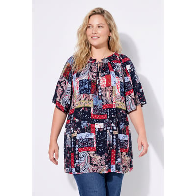Blouse smockée, coupe trapèze ULLA POPKEN