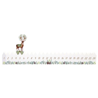 Calendrier de l'Avent bois renne Xmas Tradi HEART OF THE HOME
