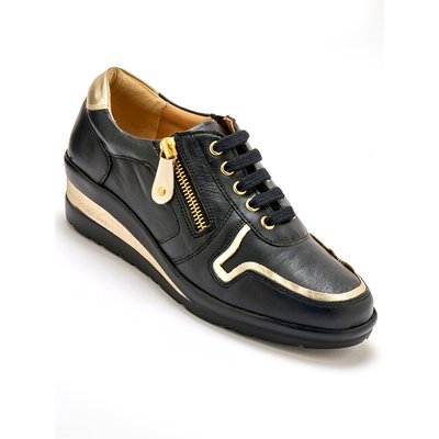 Derbies cuir détails métallisés PEDICONFORT