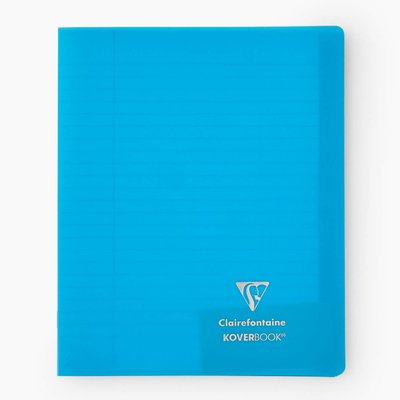Koverbook NEON piqué PP opaque 17x22cm 96p ligné + marge coloris assortis CLAIREFONTAINE