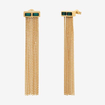Boucles d'oreilles dorées à l'or fin VERTU CAROLINE NAJMAN