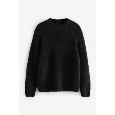 Pull ras du cou en maille texturée bouclée NEXT