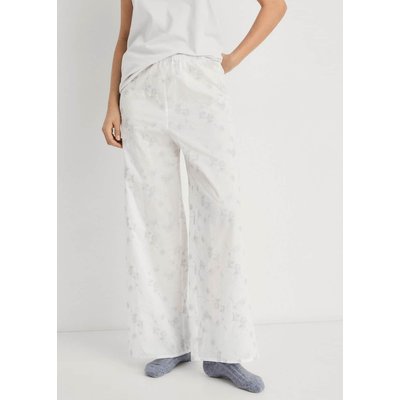 Pantalon pyjama broderie MANGO