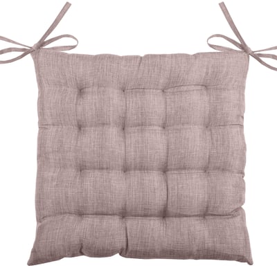Galette de chaise unie en 16 points LOVELY CASA