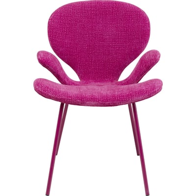 Chaise avec accoudoirs Soft Blossom jaune KARE DESIGN