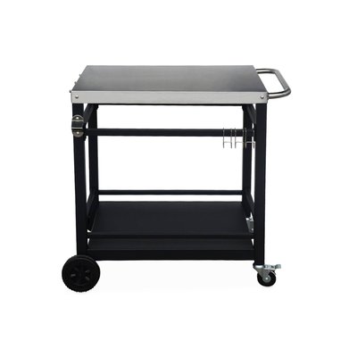 Desserte de barbecue acier 88cm avec roues et poignée COLBERT SWEEEK