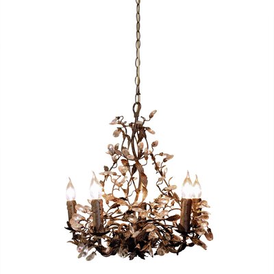 Lustre classique 12 lumières en métal brun Rambouillet   -GM CHEHOMA