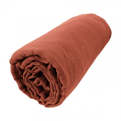 Drap housse 100% Gaze de Coton avec bonnet 30 cm EDEN