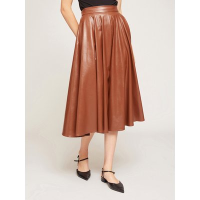 Jupe cloche en simili-cuir MOTIVI