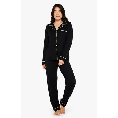 Pyjama boutonné en lyocell et coton, uni ARTHUR