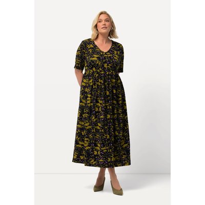 Robe midi, imprimé papillons, col V ULLA POPKEN