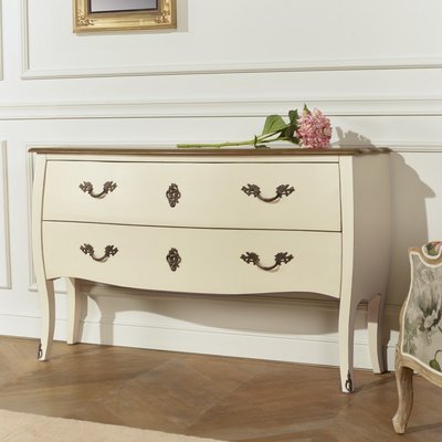 Commode 2 tiroirs plateau en chêne ALIENOR ROBIN DES BOIS